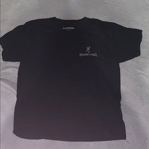 T-shirt with camo on the back